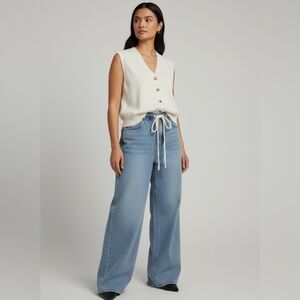 Song Of Style by Aimee Song | 2-Piece Knit Vest & Jeans Set NWT Size XS